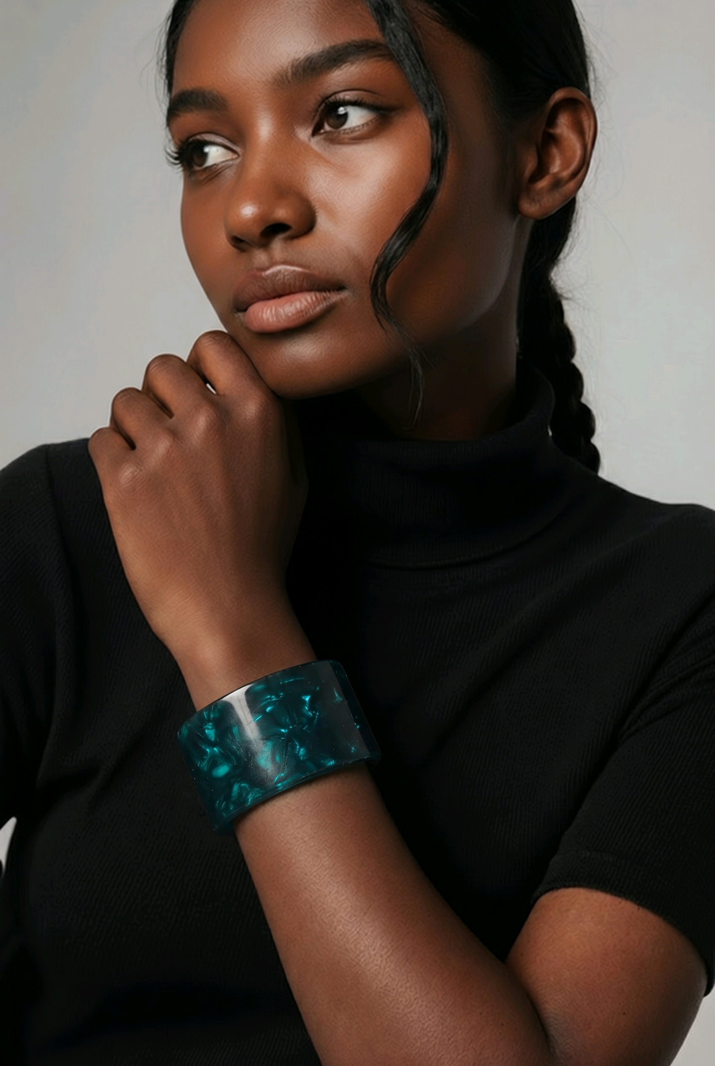 Emerald Tortoise Luxe Bangle ✨