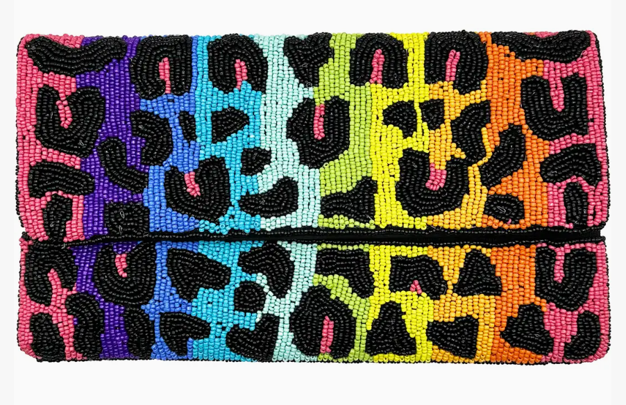 Pop Art Leopard Clutch✨