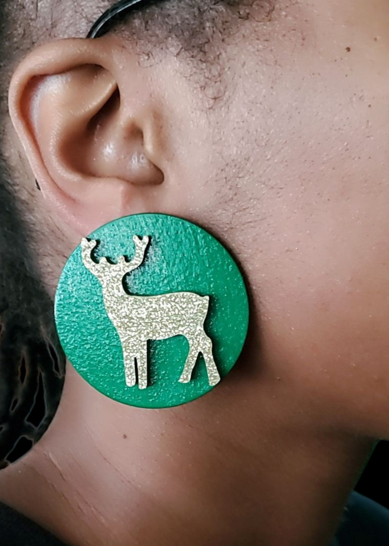 Golden Reindeer - Lt Green