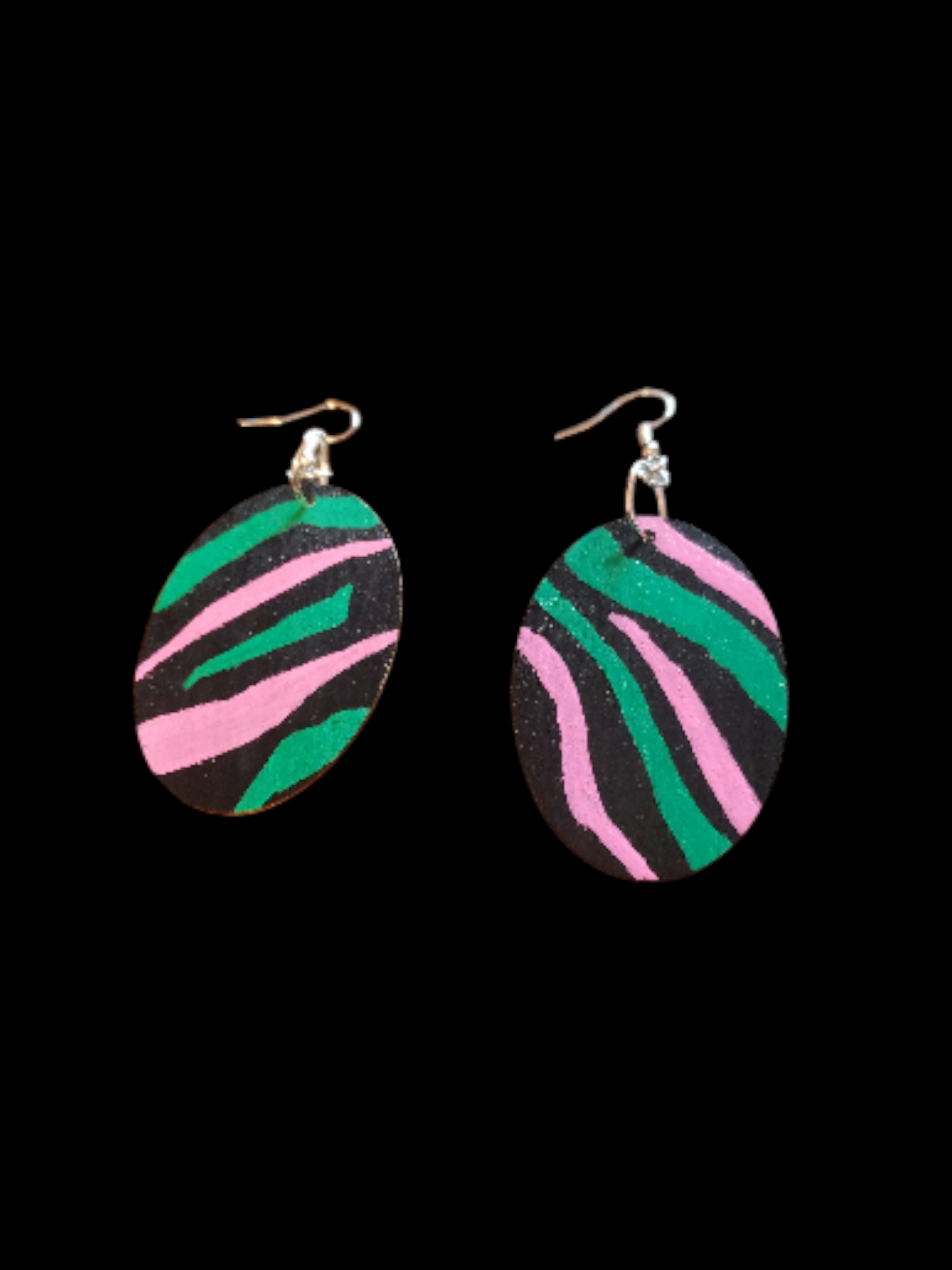 Pink & Green Zebra Print
