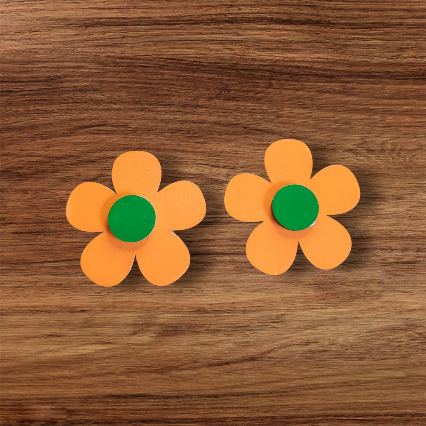 Orange Petals with Green