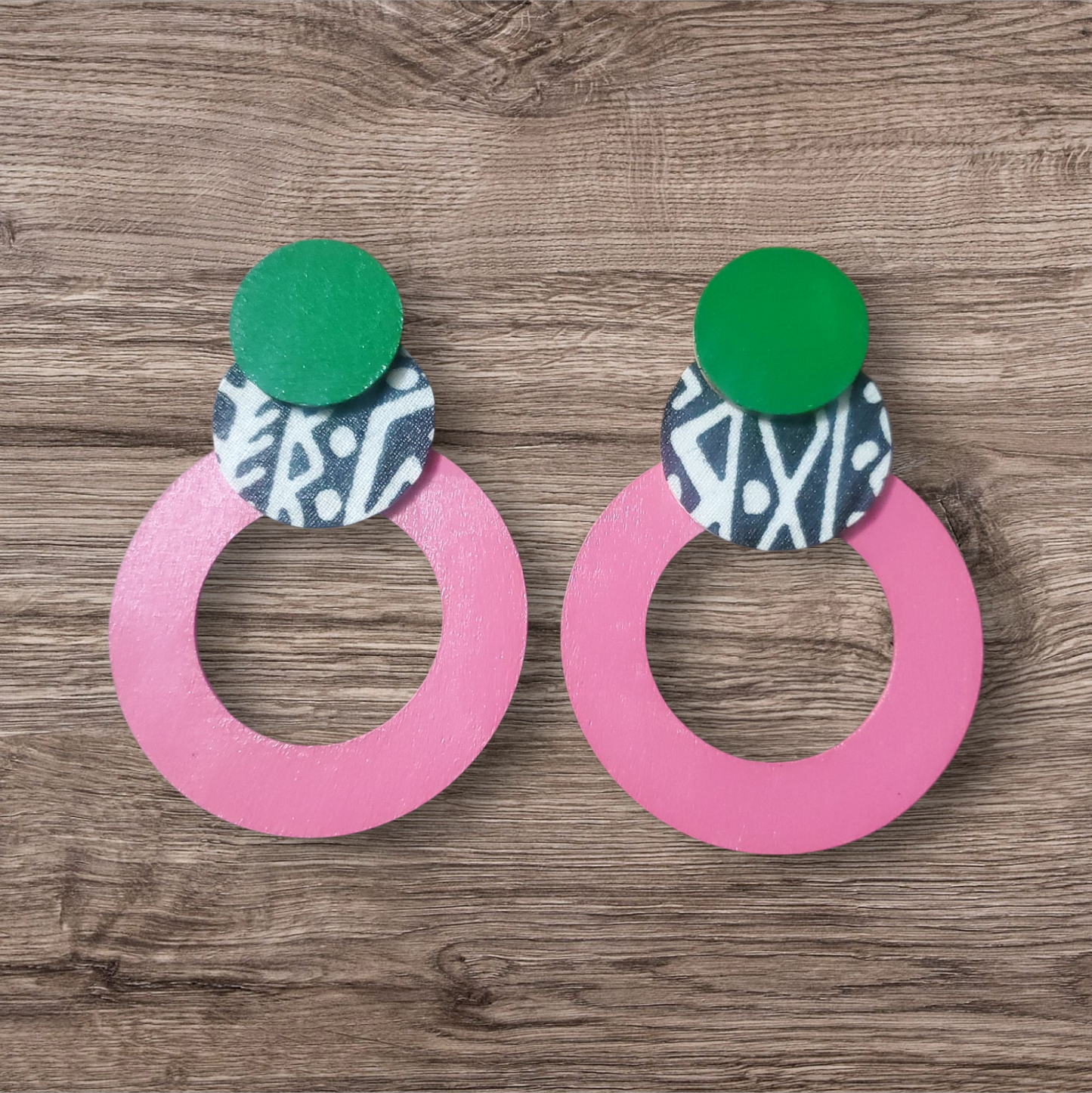 Pink & Green Safari III