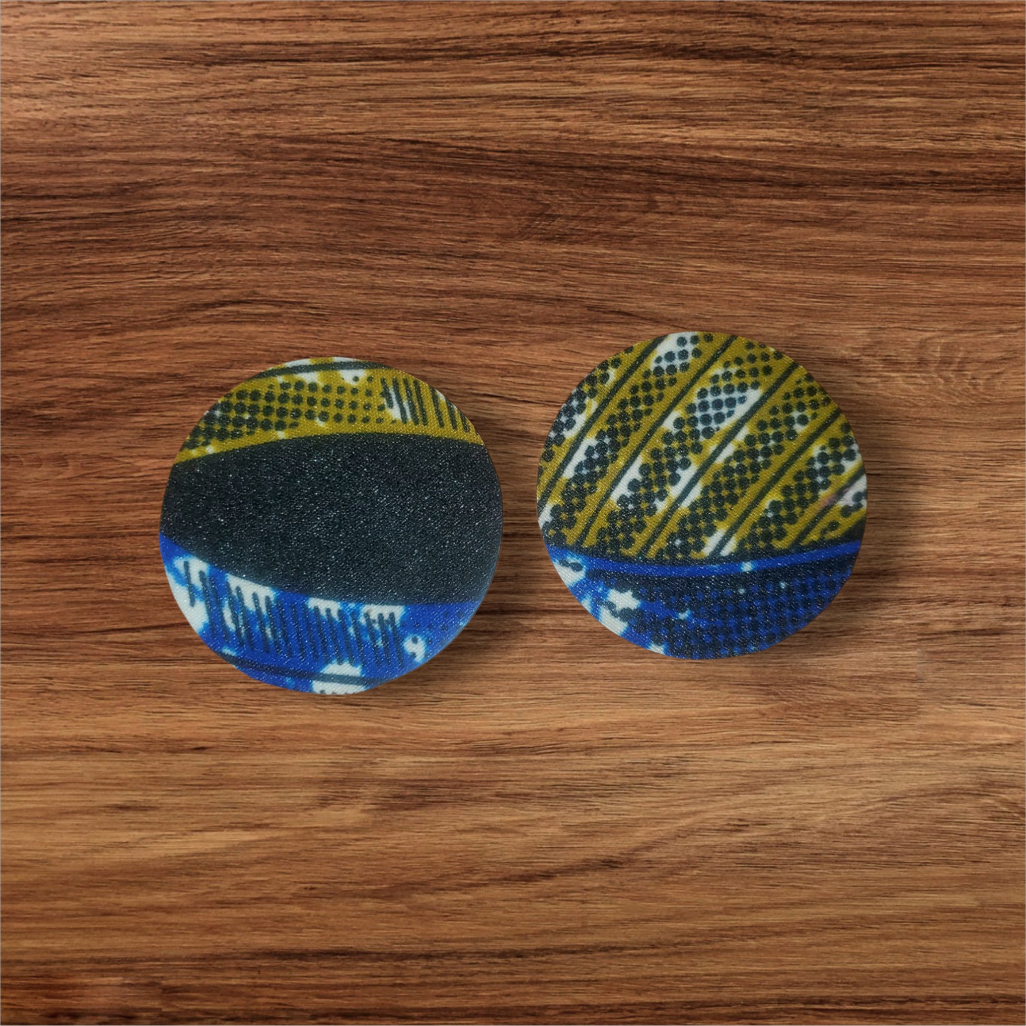 Nairobi Nights - Blue and Gold Circle - Medium