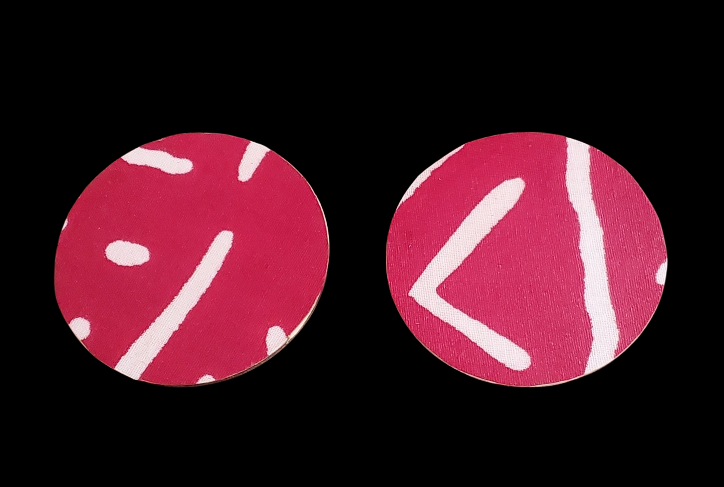 Red and White Abstract