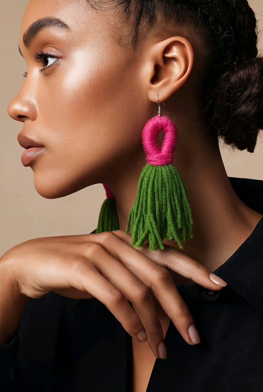 Boho Fringe Drop Earrings✨
