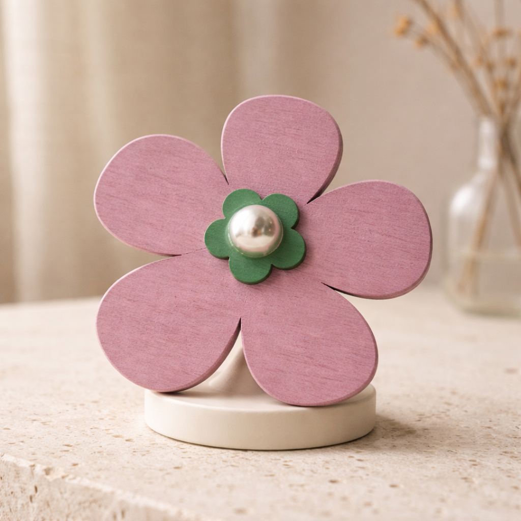Flower Brooch in Bloom 🎨 (Pink)