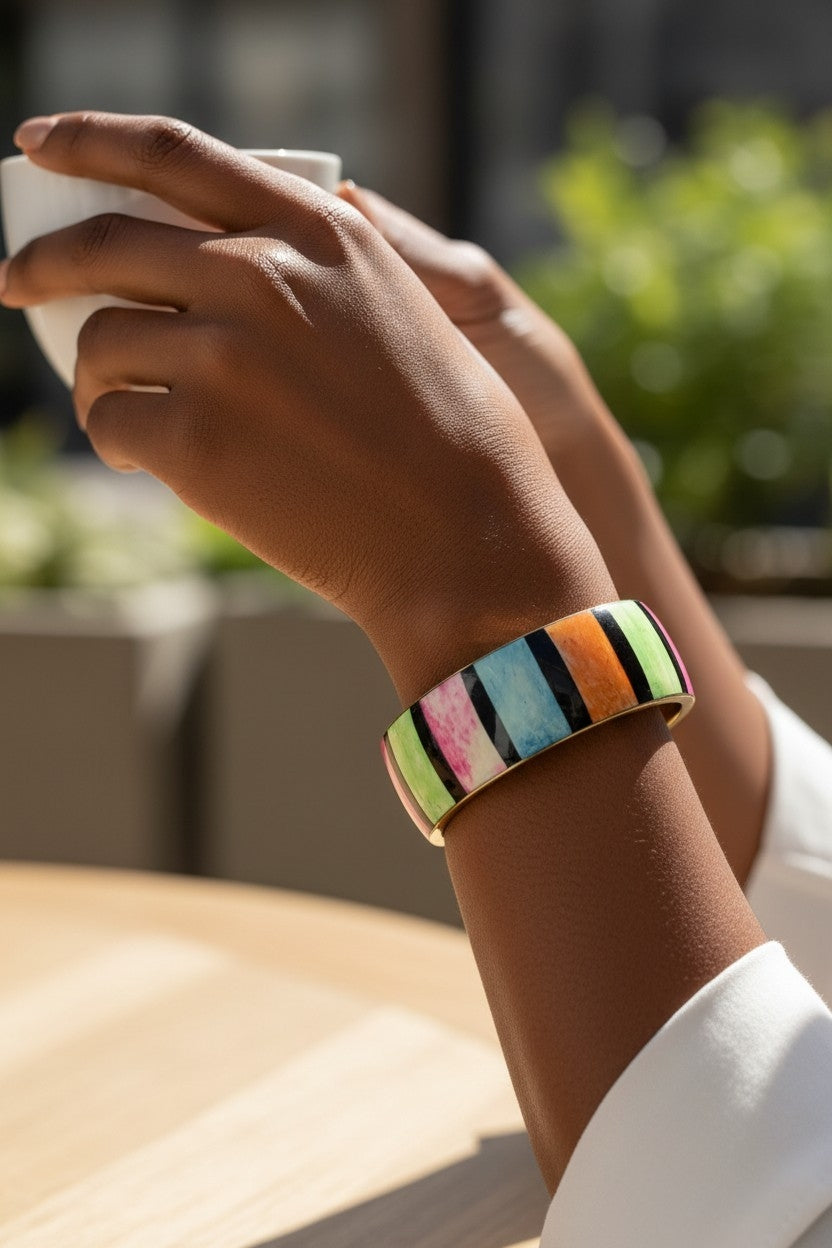 Mosaic Striped Cuff ✨