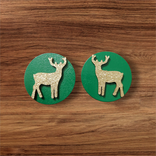Golden Reindeer - Lt Green