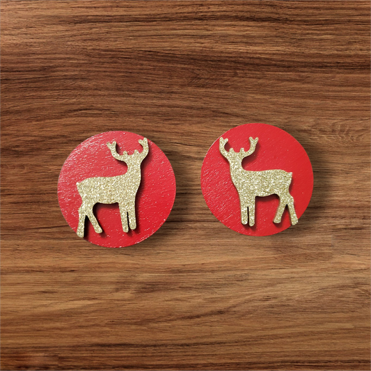 Golden Reindeer - Red