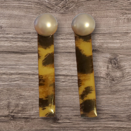 Pearl Drop - Leopard Print