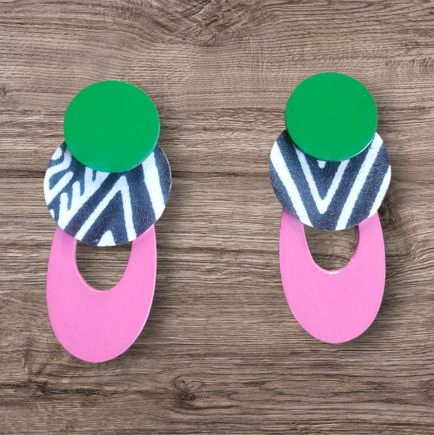 Pink & Green Safari I