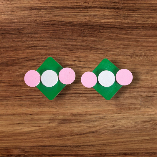 Tic-Tac-O-ish (pink and green)