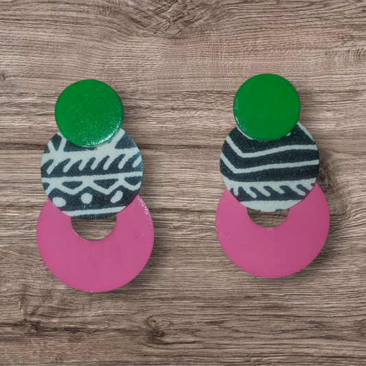 Pink & Green Safari II