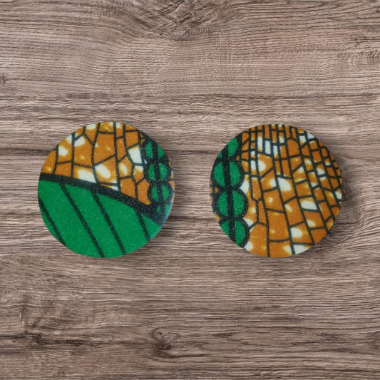 Orange & Green Horizon - Circles (Medium)
