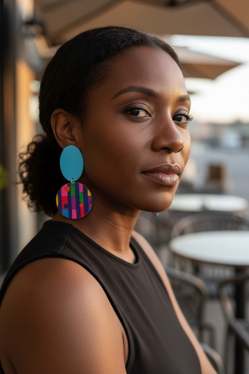 Colorblock Drop/Hoop 🎨(multiple)