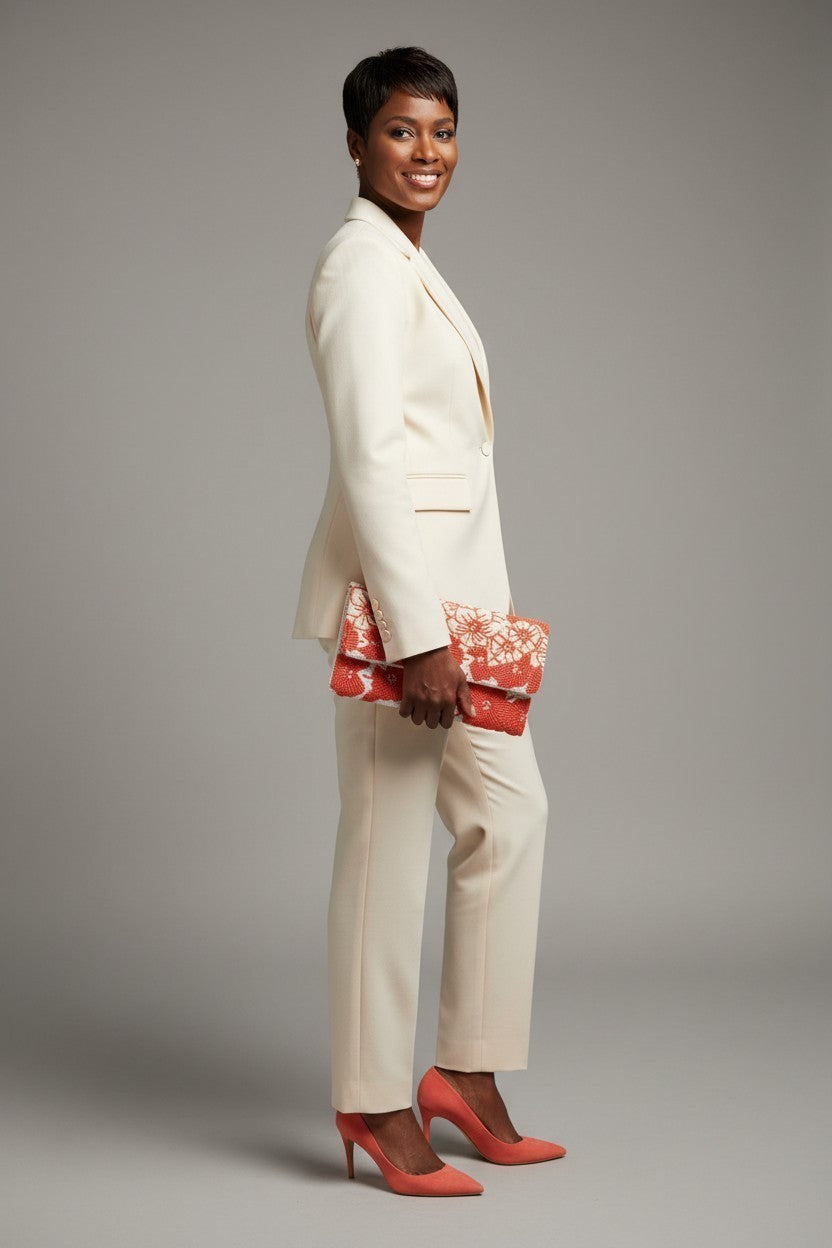 Coral Bloom Clutch/Crossbody