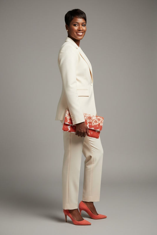 Coral Bloom Clutch/Crossbody