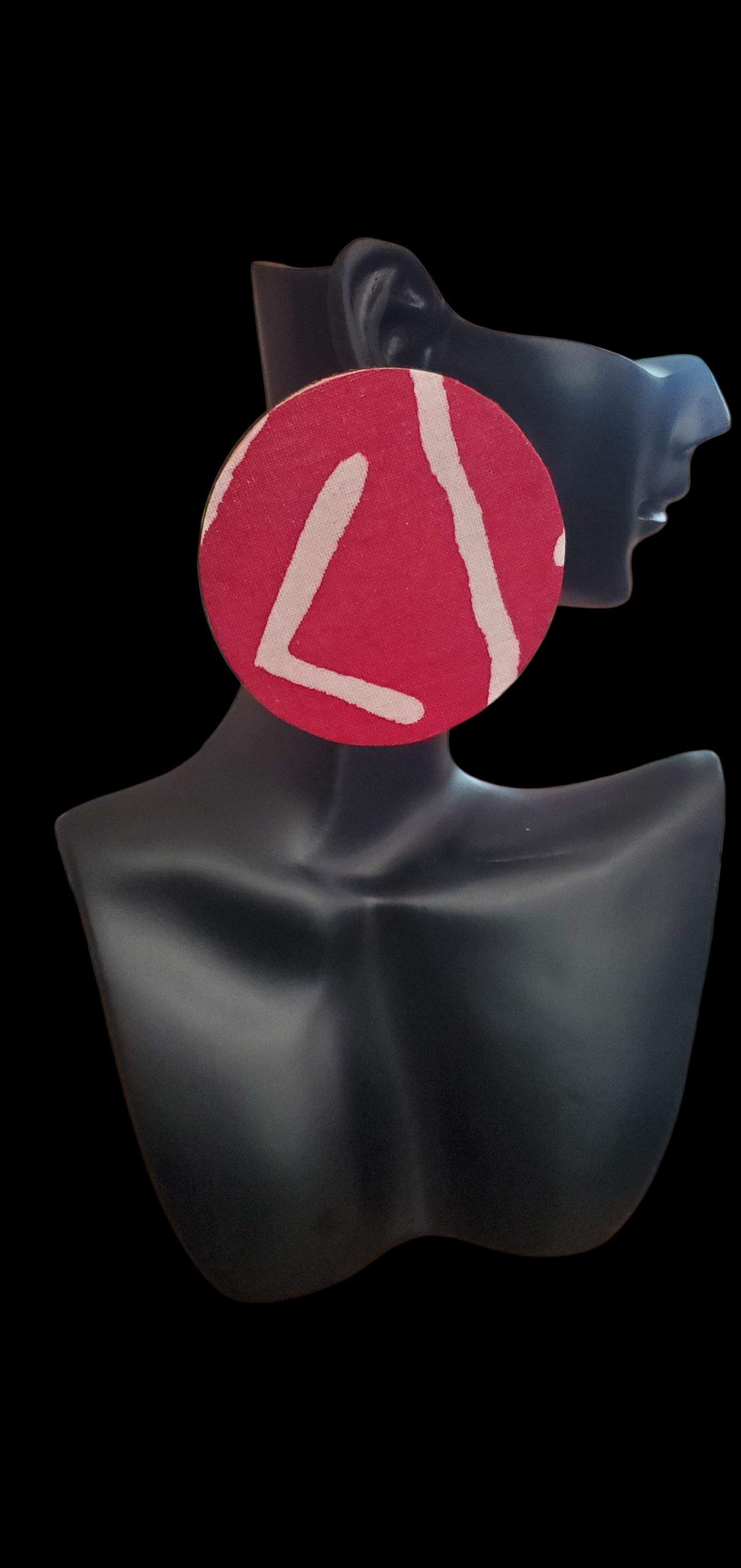 Red and White Abstract