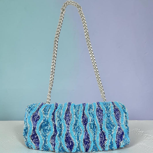 Ripple Beaded Shoulder Bag