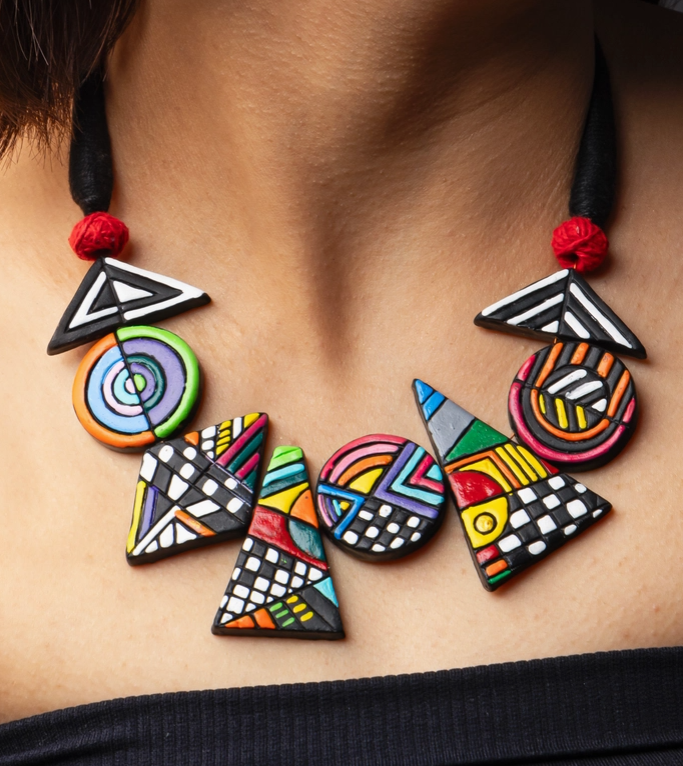 Geo Pop Clay Jewelry Set✨
